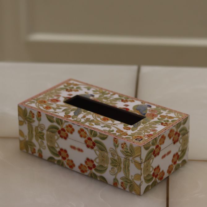 Birds Land Paradise Tissue Box