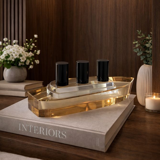 Aurelia Crystal Ship – Luxury Table Showpiece