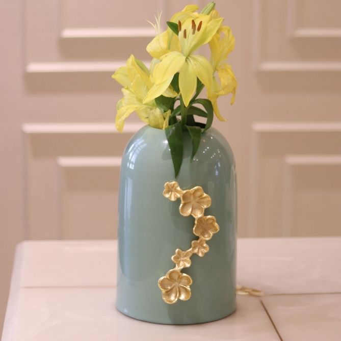 Nara Aqua Decorative Vase – Minimalist Luxury Decor