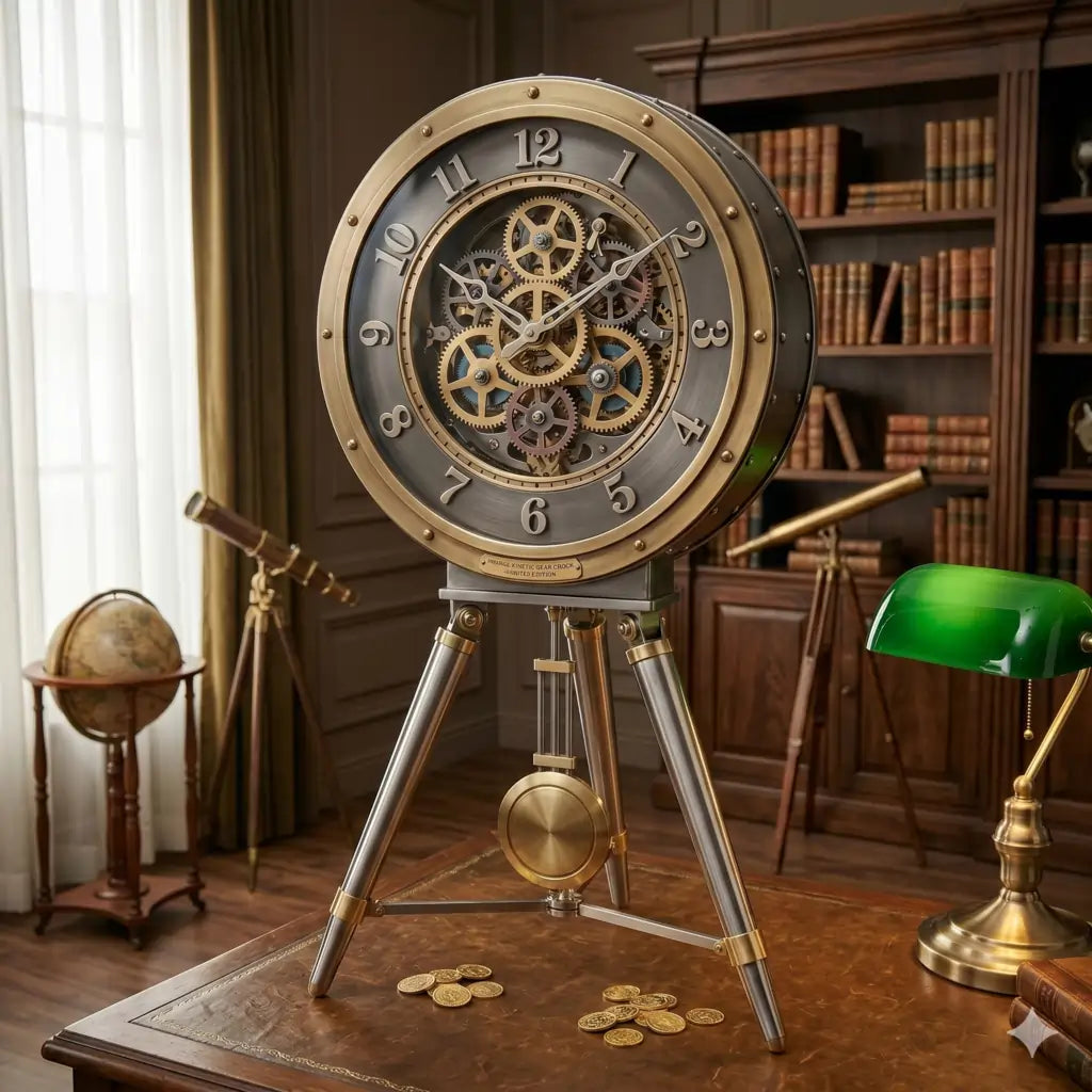 Vintage Kinetic Gear Floor Clock