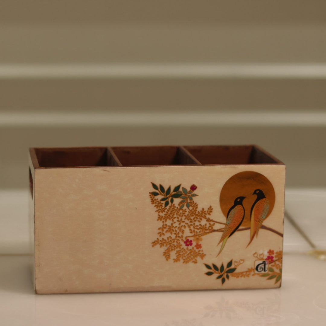 Tropical Feathered Cutlery Organizer